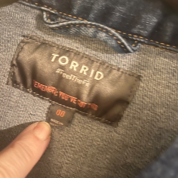 Denim Fitted Trucker Jacket - Picture 5 of 7